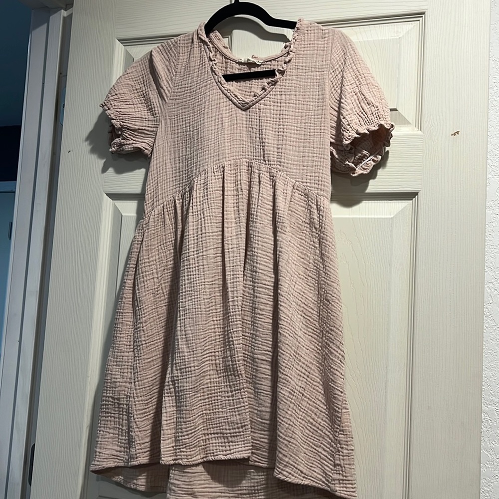 beige dress